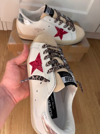 Golden Goose Superstar Rojo Blanco
