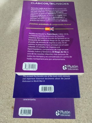 Tres libros bilingües español / inglés