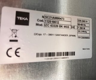 Placa Inducción TEKA IZC 63320