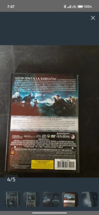 DVD Harry Potter y la Orden del Fénix