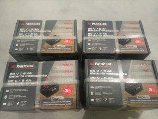 4x Parkside 20V/8Ah Batteria Smart