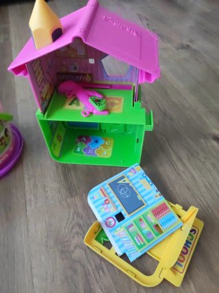 Pin y Pon Coche, Barco, Cubo y Colegio
