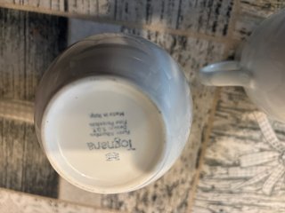 Set 2 bricco latte porcellana bianco