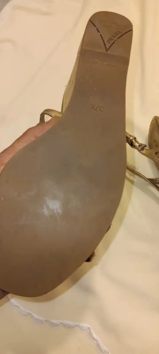 Sandalias Prada Fiesta Oro/Plata