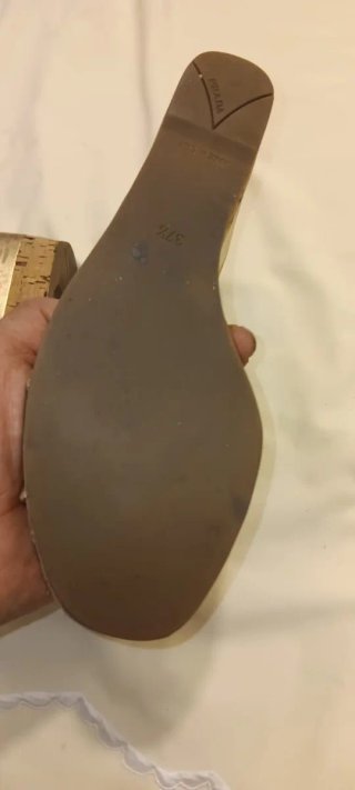 Sandalias Prada Fiesta Oro/Plata