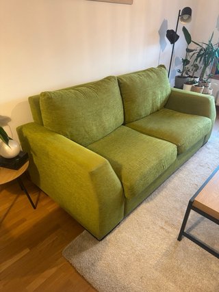 Sofá 3 plazas moderno verde – Desenfundable