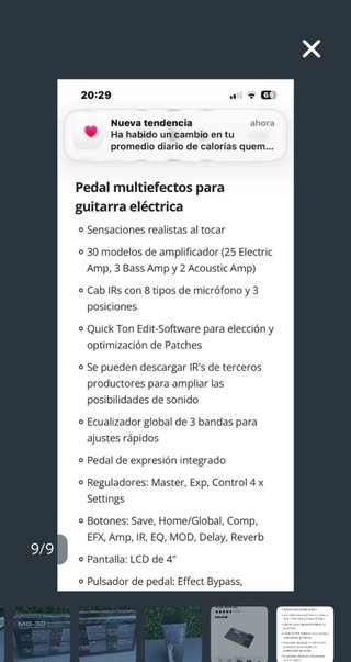 Pedal Multiefectos NUX MG-30 Precintado