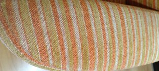 Sillón de relax tela naranja y beige