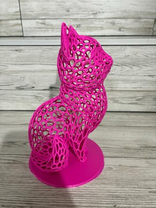 Lampada decorativa gatto rosa