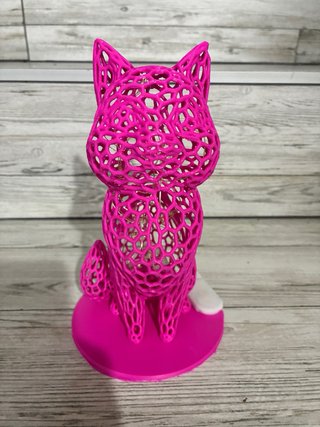 Lampada decorativa gatto rosa