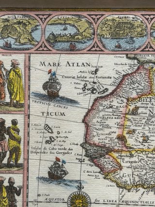 Cuadro Vintage Mapa África