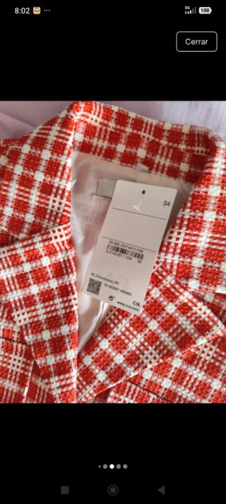 Conjunto chaqueta y falda a cuadros, nuevos
