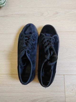 Zapatos terciopelo negro talla 38