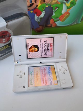 Nintendo DSi Bianco - Custodia NDSL Argento
