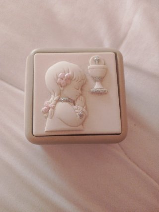 Scatola portagioie porcellana bambina