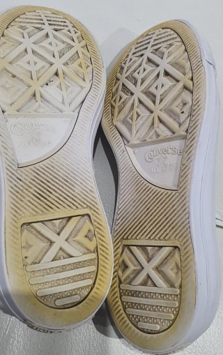 Converse bajas encaje beige crudo Talla 36