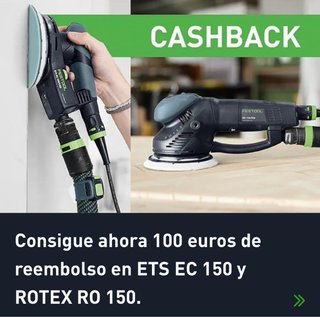 Lijadora Festool ETS EC 150/3 EQ 100 € cash back