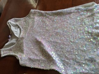 T-shirt bambina paillettes