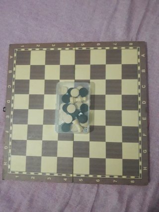 Tablero de ajedrez y damas plegable