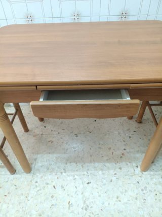 Mesa de cocina madera Extensible y 3 sillas