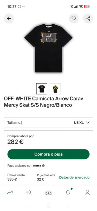 Camiseta Off-White Arrow Caravaggio XL
