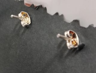 Pendientes Perla Plata y Blanco
