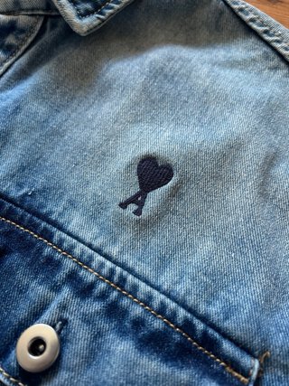 Sobrecamisa Vaquera Ami Paris Oversize Azul