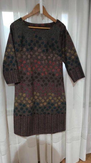 Vestido estampado lunares