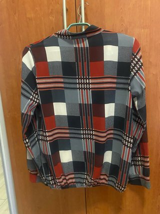 Camicia  made in italy color borgnogna e grigia