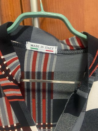 Camicia  made in italy color borgnogna e grigia