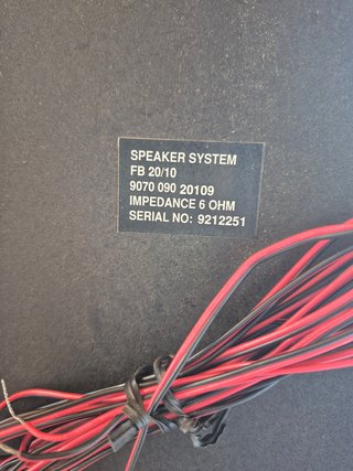 Altavoces Philips FB 20/10 6 OHM