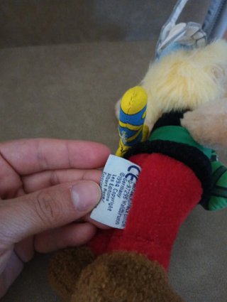 Peluche Asterix vintage anni 90