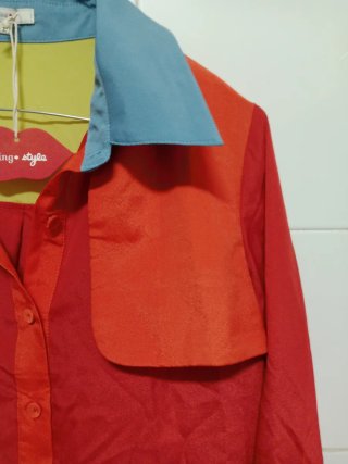Blusa tipo seda larga diseño