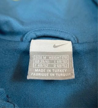 Track Jacket Nike Talla M Azul Y2K Vintage