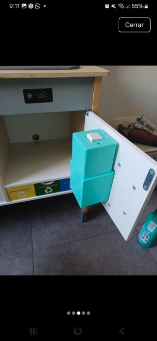 Cocina de juguete de madera