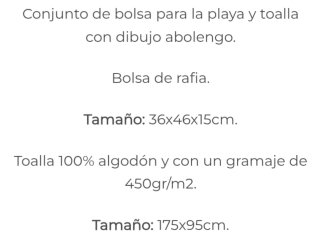 Bolsa de playa EL CABALLO+ TOALLA