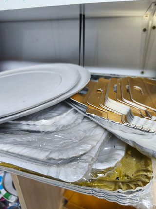 Lote bandejas y blondas repostería