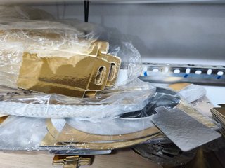 Lote bandejas y blondas repostería