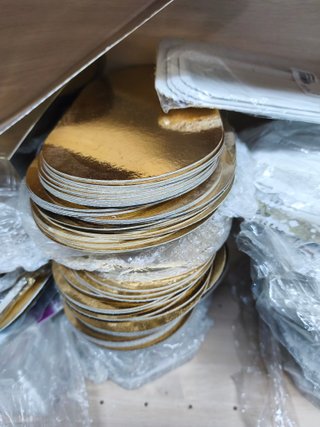 Lote bandejas y blondas repostería