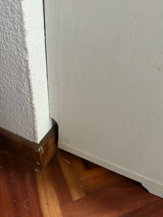Zapatero blanco de madera