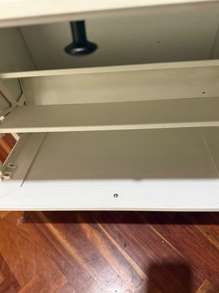 Zapatero blanco de madera