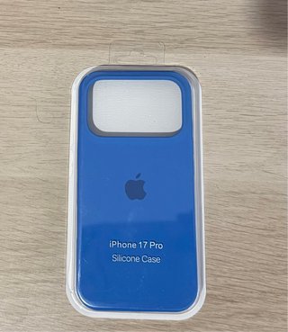 Funda Silicona iPhone 17 Pro Azul