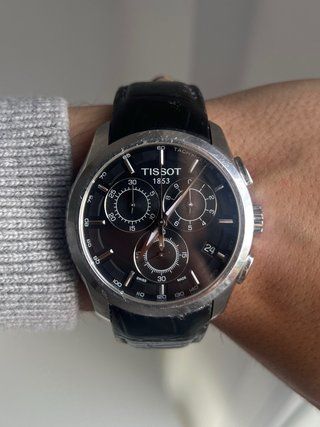 Tissot Couturier Cronógrafo Negro/Plateado