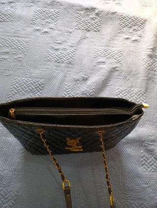Bolso Yves Saint Laurent Negro y Dorado