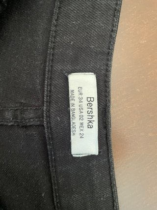 Shorts jeans Bershka neri vita alta
