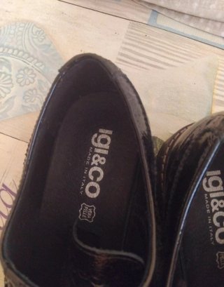 Scarpe stringate Igi&Co nere lucide