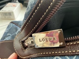 Loewe Mini Boston Anagram Denim – Original