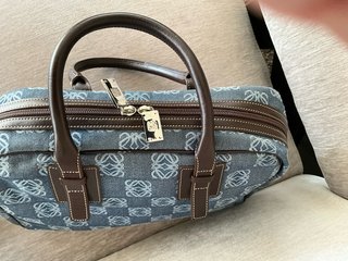 Loewe Mini Boston Anagram Denim – Original