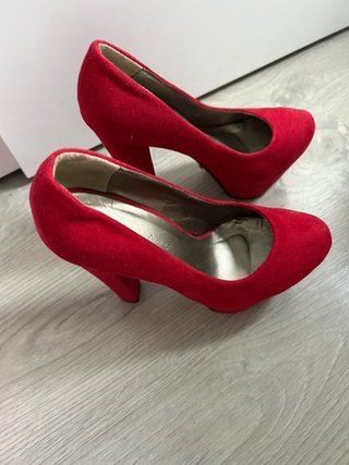 Tacones Sissy Boy Plataforma Talla 37 rojos
