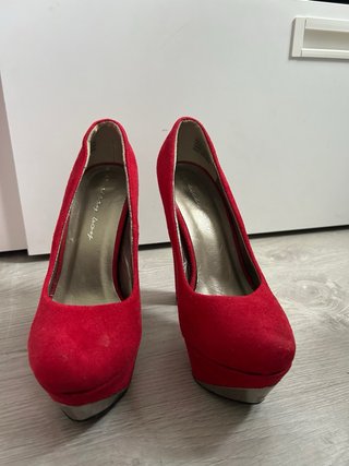 Tacones Sissy Boy Plataforma Talla 37 rojos